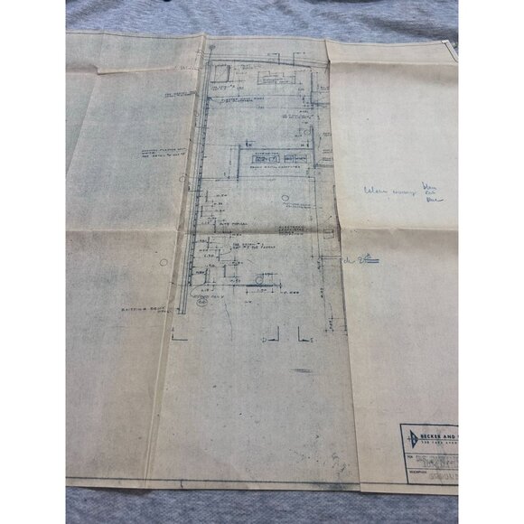 Becker and Becker Association 300 Park Avenue New York 17 Blue Print - Picture 4 of 7